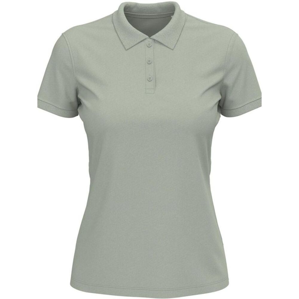 Stedman Womens/Ladies Lux Cotton Polo Shirt / Soft Grey